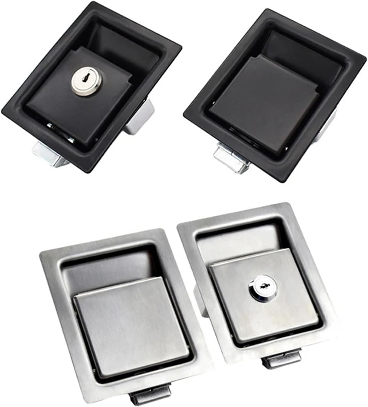 304 Stainless Steel Or Carbon Steel Collision Lock Industrial Switch Cabinet Chassis Cabinet Distribution Box Rv Flat Lock 1Pcs(MS0006-2)