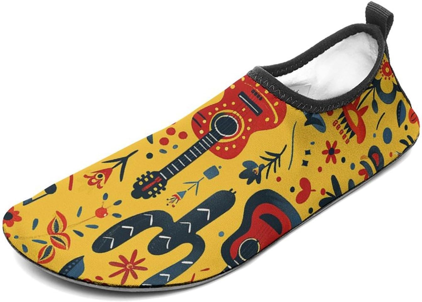 Water Shoes for Women Men Swim Beach Shoes Quick Dry Barefoot Aqua Shoes Yellow and Red Style Sport Shoes Hiking Shoes 7/8women,5/6men