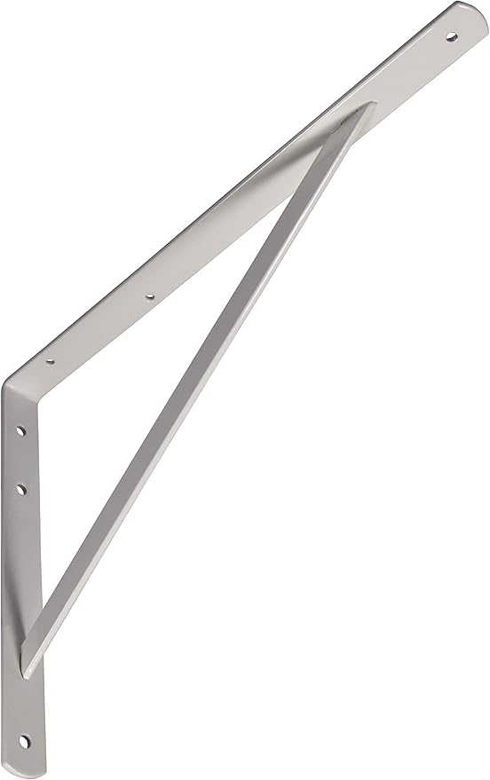 Gedotec Schwerlast-Konsole Metall Regalträger Winkel-Konsole weiß matt | 400 x 275 x 20 mm | Schwerlastträger Tragkraft 250 kg | Regalhalter Stahl massiv | 1 Stück – Regalkonsole für die Wandmontage