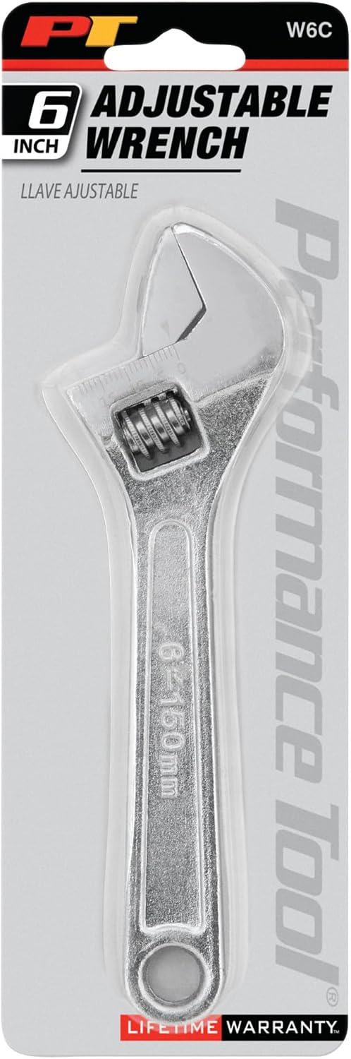 Performance Tool W6C 6-Inch Adjustable Wrench