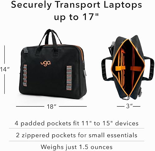 Vista 5 de ugo Bolsa de mensajero impermeable Bolsa flotante seca de 10 litros para kayak, canotaje, playa, rafting, senderismo, camping, pesca y más Bolsa