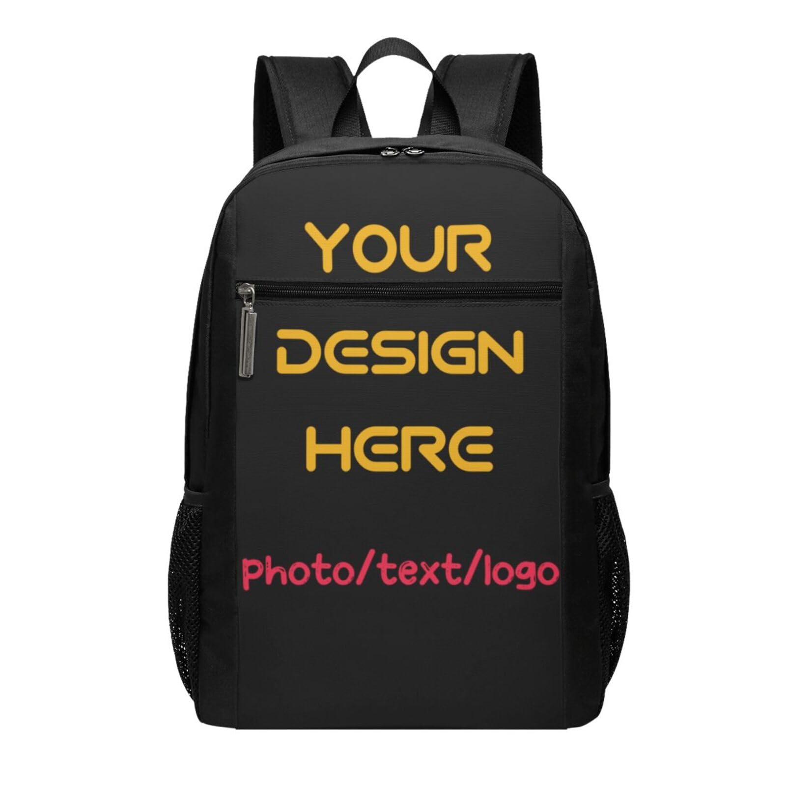 Fitbeckes Custom Backpack For Women Men,Personalized Daypacks With Photo/Name/Text/Logo,Customized Large Capacity Laptop Backpack,Casual Travel