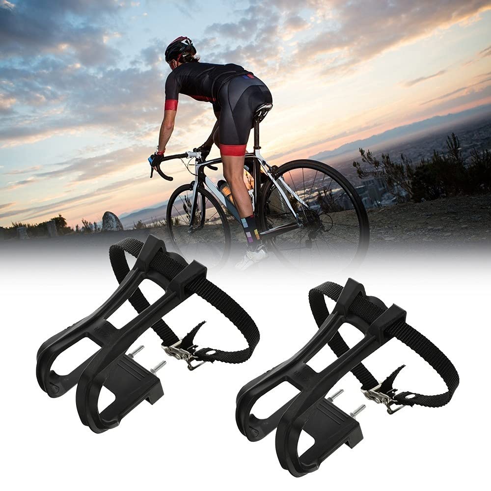 Pedali Per Bici Con Clip E Cinghie - In Nylon, Per Mountain Bike, Strada E Cyclette, Con Fermapiedi - Foto 11