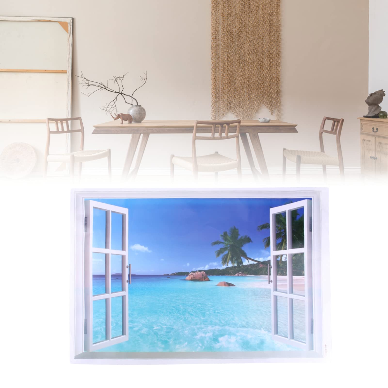 Amazon.co.jp: 偽窓 ウォールステッカー 窓風景 絵画風 風景画 絵画風