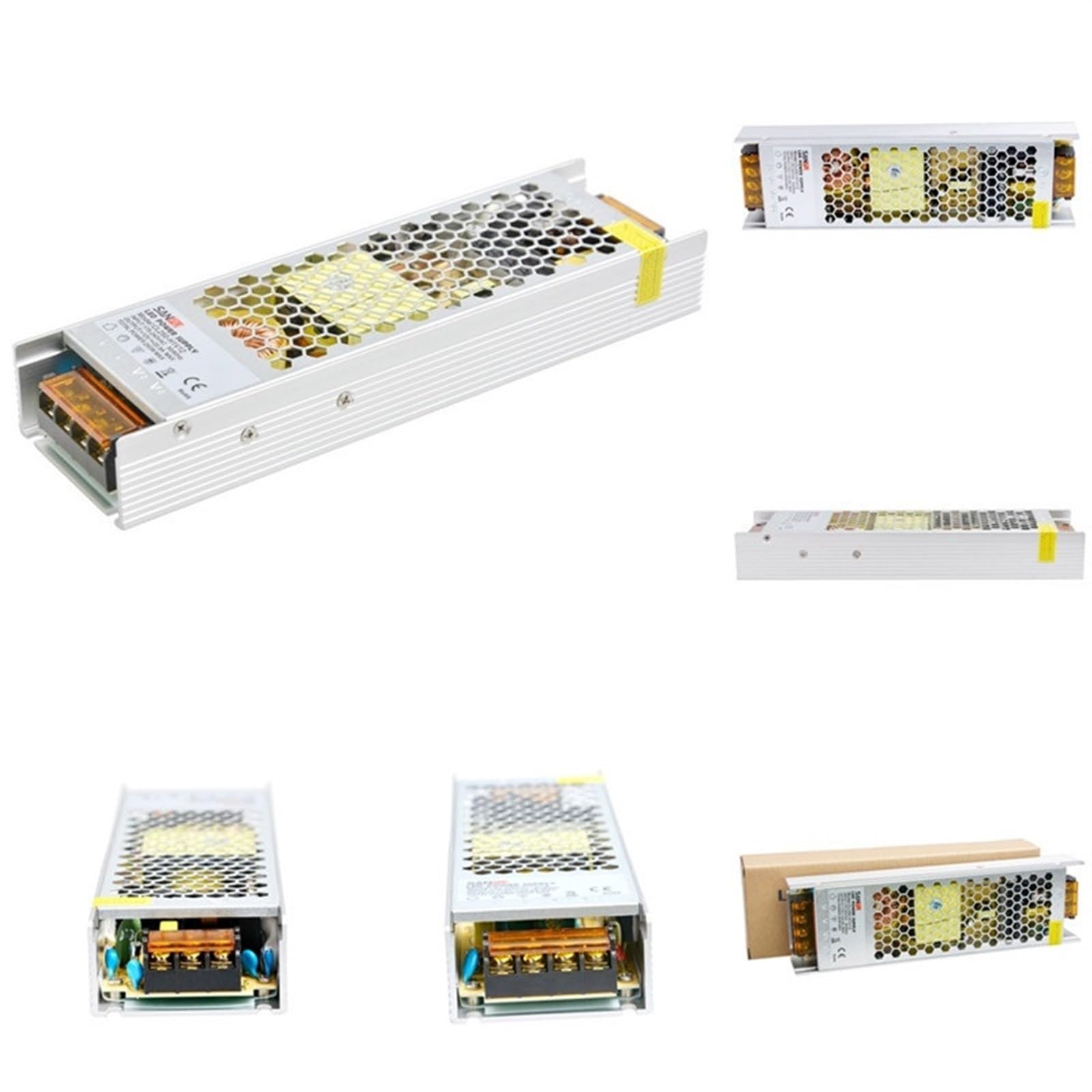 Zasilacze impulsowe 250 W, sterowniki LED 12 V, 20 A, transformatory oświetleniowe AC/DC, do wewnętrznych taśm LED