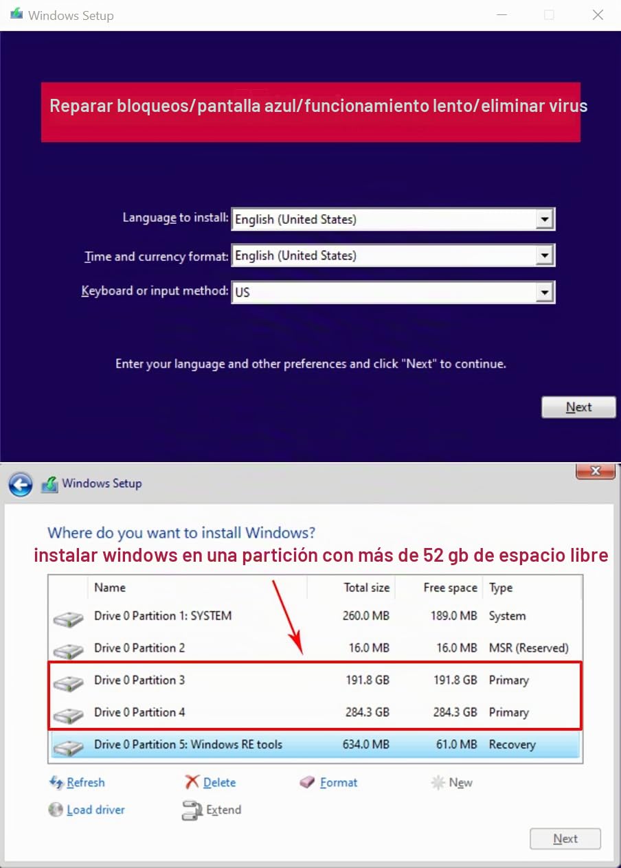 64 GB – Controlador USB 3.2 con arranque para Windows 11/10/7, restablecimiento de contraseña, unidades de red (WLAN y LAN), no requiere TPM, reinstalación, recuperación de Windows, soporta UEFI y