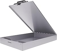 Vista 6 de Saunders Recycled Aluminum Redi-Rite Storage Clipboard with Self-Locking Latch – Lightweight, Weather-Resistant Lacquer Finish Stationery Box.