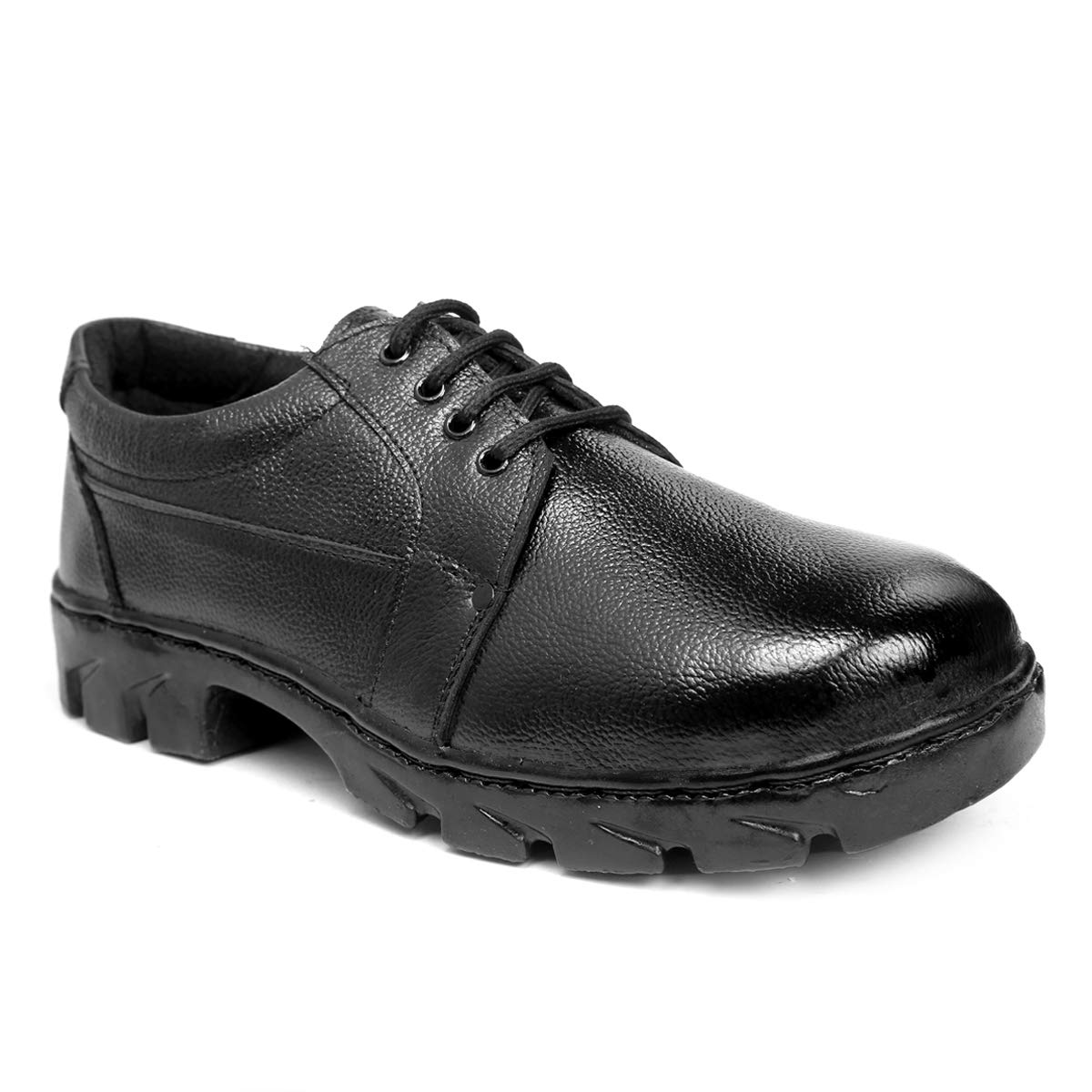 PARA TROOPS Genuine Leather Industrial Safety Shoes with Steel Toe for Men (Black) (B07ZC5XSZM) Amazon Price History, Amazon Price Tracker