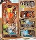 Spilay Book Nook Kit, DIY Puppenhäus Miniatur Haus Möbel Kit Mit LED-Licht, 3D Holzpuzzle Bücherregal Dekoration, Geschenk für Erwachsene - (Trugring Mystik-Tal) SQ32