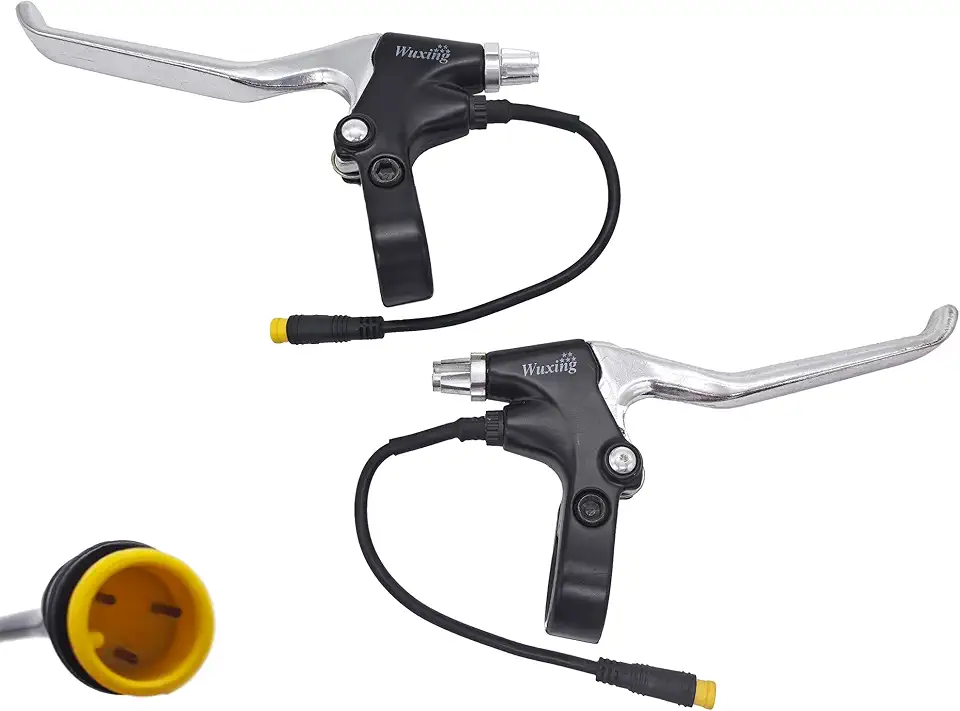 Alavanca de freio de bicicleta elétrica, manoplas de freio para bicicl