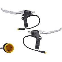 E-Bike Brake Lever, Brake Grips for Electric Bike or E Scooter,Ebike Accessories Cut Off Power When Brakes Ebike Parts 3PIN Waterproof Connector 15cm