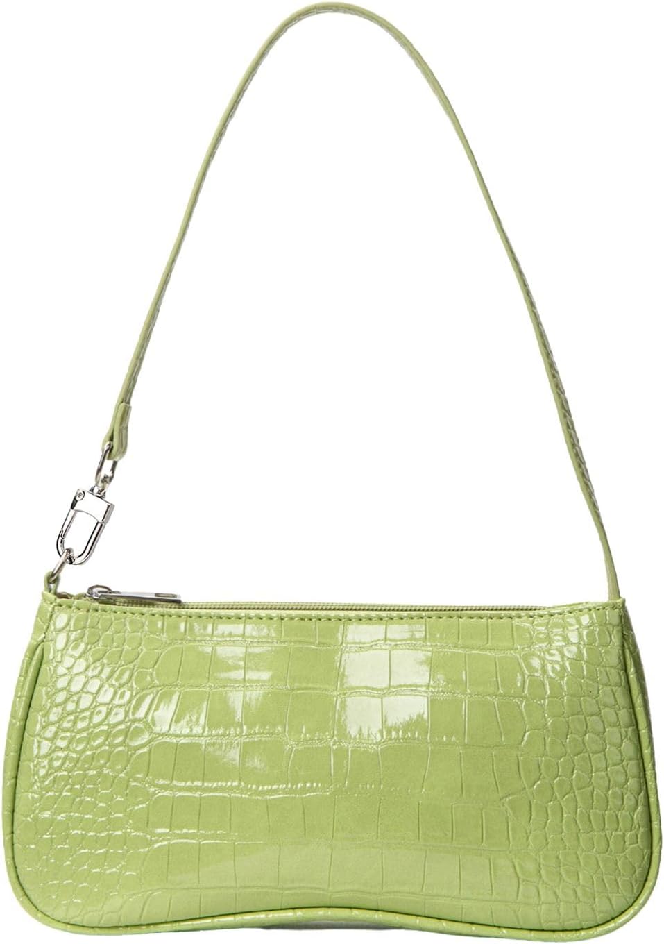 Verdusa Women's Faux Croc Leather Crocodile Print Retro Classic Tote Zipper Bag