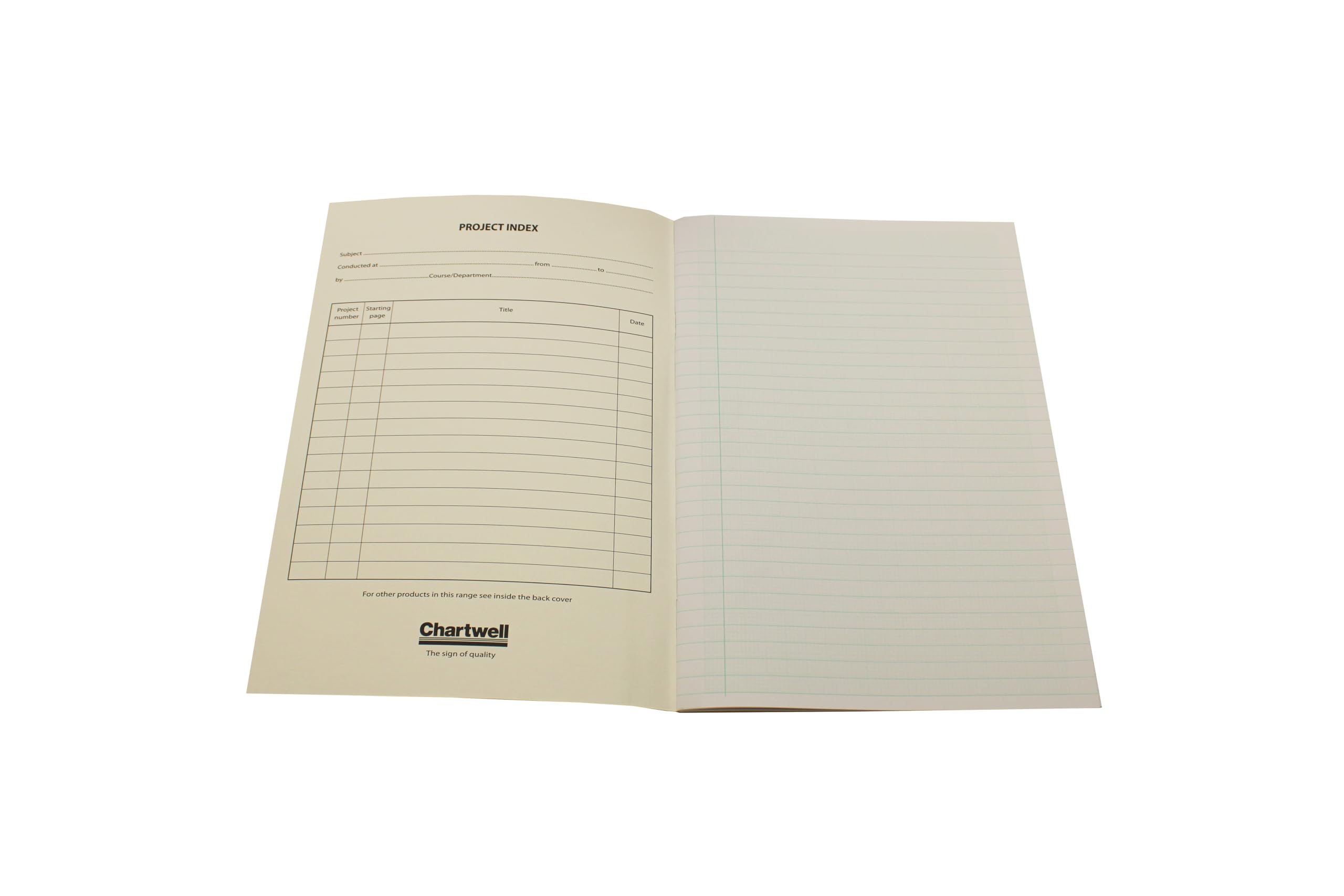 Chartwell quaderno da laboratorio formato A4 morbida Blue