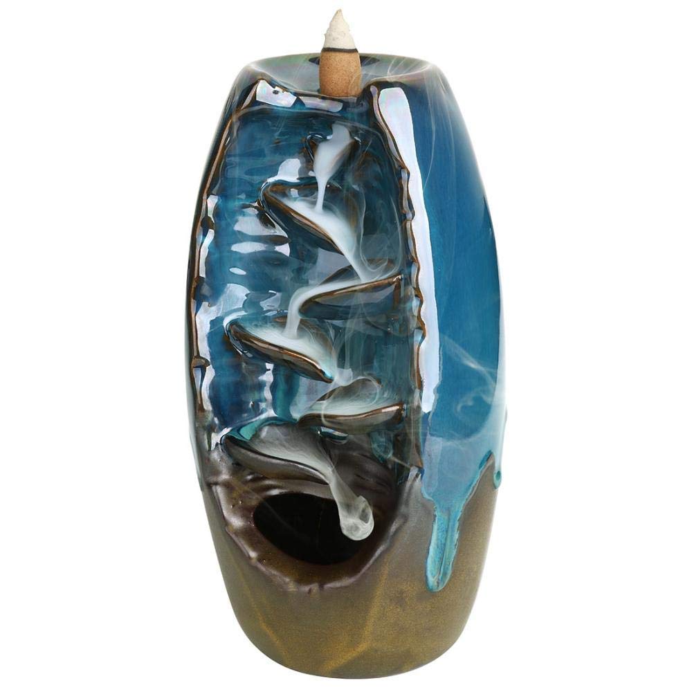 Bruciatore di incenso realizzato a mano, con 60 coni in elegante confezione regalo, decorazione per la casa, regalo artigianale