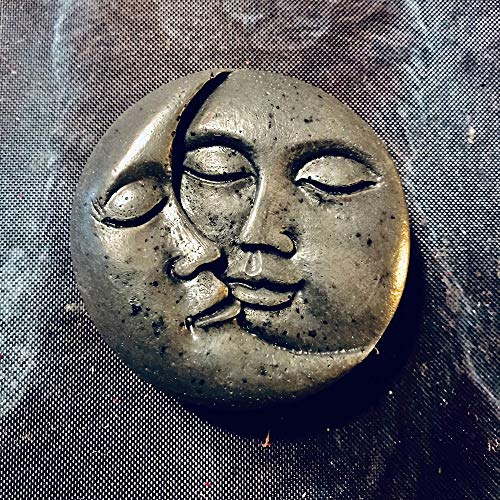 Moldfun Sun And Moon Face Soap Mold Silicone Mold For Handmade Bath Bomb, Lotion Bar, Polymer Clay, Wax, Crayon #TOP5