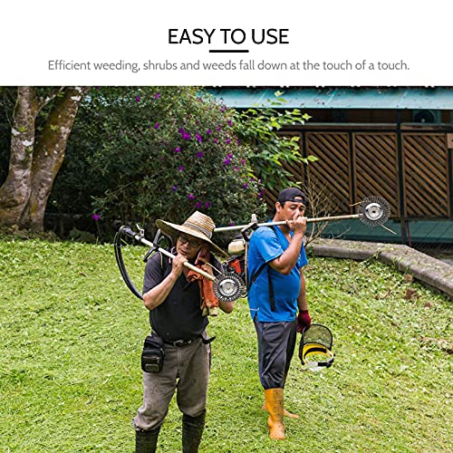 DOITOOL Cortador De Grama Com Fio Cabe?a Aparador de Grama Cortador De Grama Capina Escova Roda de A