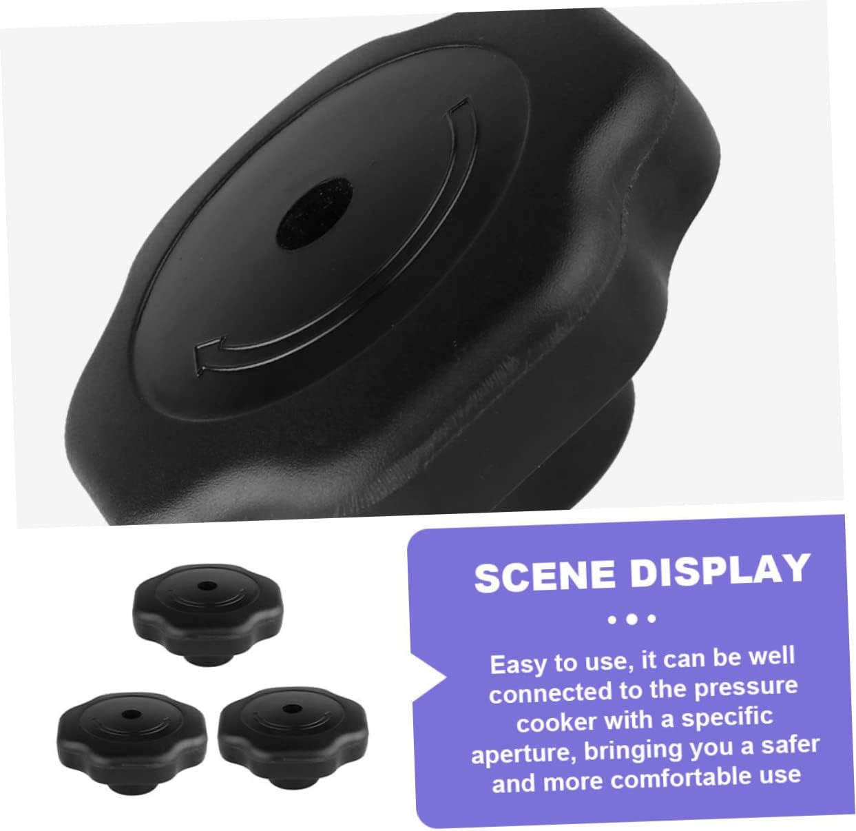 4pcs Rotary Knob Accessories for Pressure Cookers Cooker Knobs Safe Comfortable Handles Pressure Canner Parts