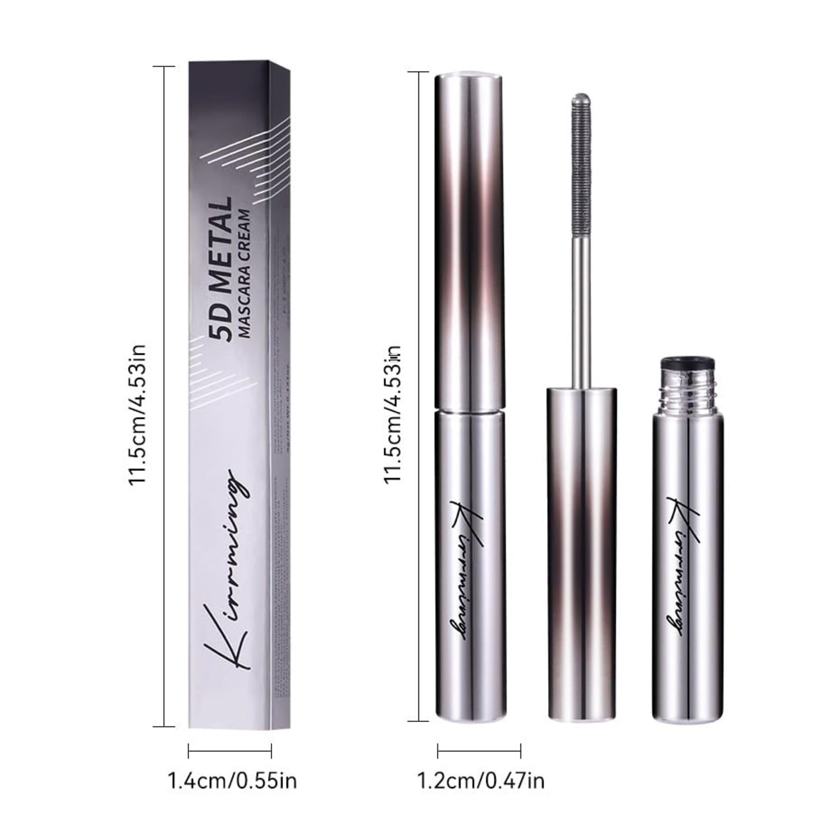 Faccelove's Ironeye Mascara | Natürliche, verlängernde und pflegende Mascara（Schwarz, 5 Stück）