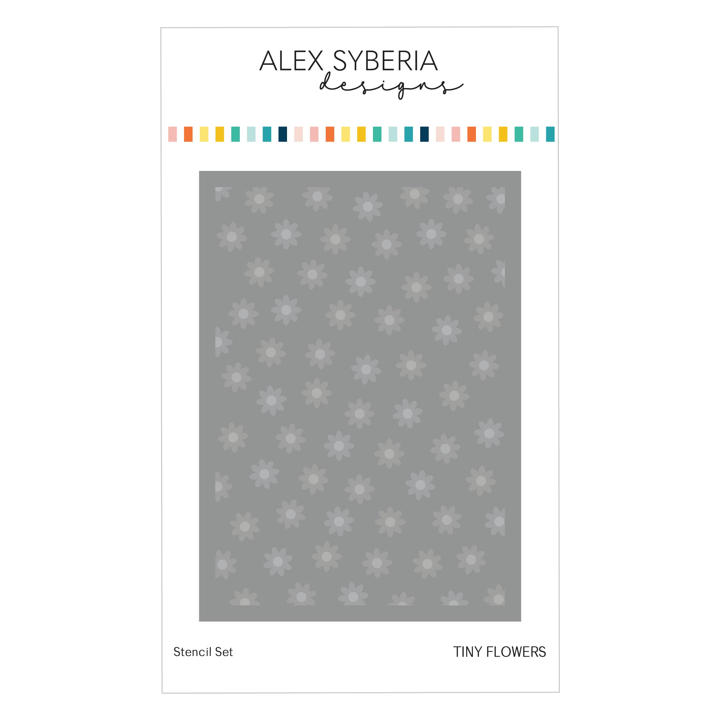 Alex Syberia Designs- Tiny Flowers Stencil