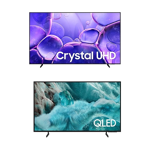 Smart TV 85" Crystal UHD 4K U8100F + Vision AI TV 50" QLED Ultra 4K