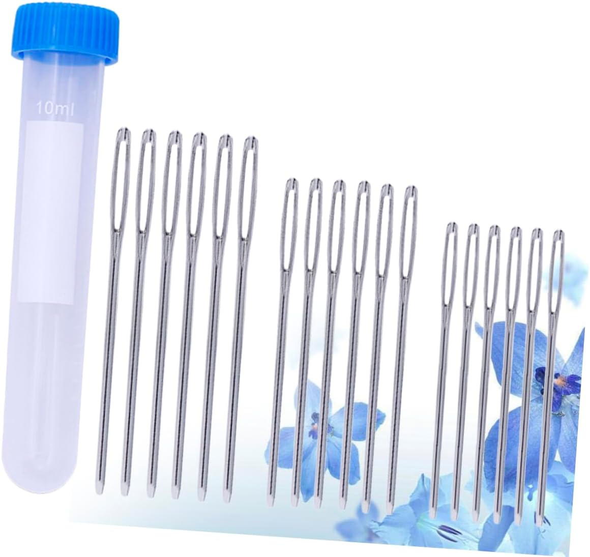 HAPINARY 18pcs Blunt Large Hole Sewing Needles Set Big Eye Embroidery Needles for Cross Stitch Knitting and DIY Projects