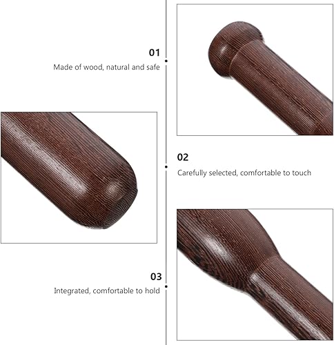 Vista 5 de Healifty Triturador de alimentos de cocina Triturador de alimentos Masher de madera Maja de molienda de alimentos Herramienta para camarero y uso