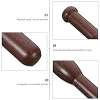 Vista 5 de Healifty Cocina Comida Masher Masher Masher Maja de Madera Herramienta para Barman Uso en el Hogar 7.8 in Chucrut Pounder Sauerkraut Pounder