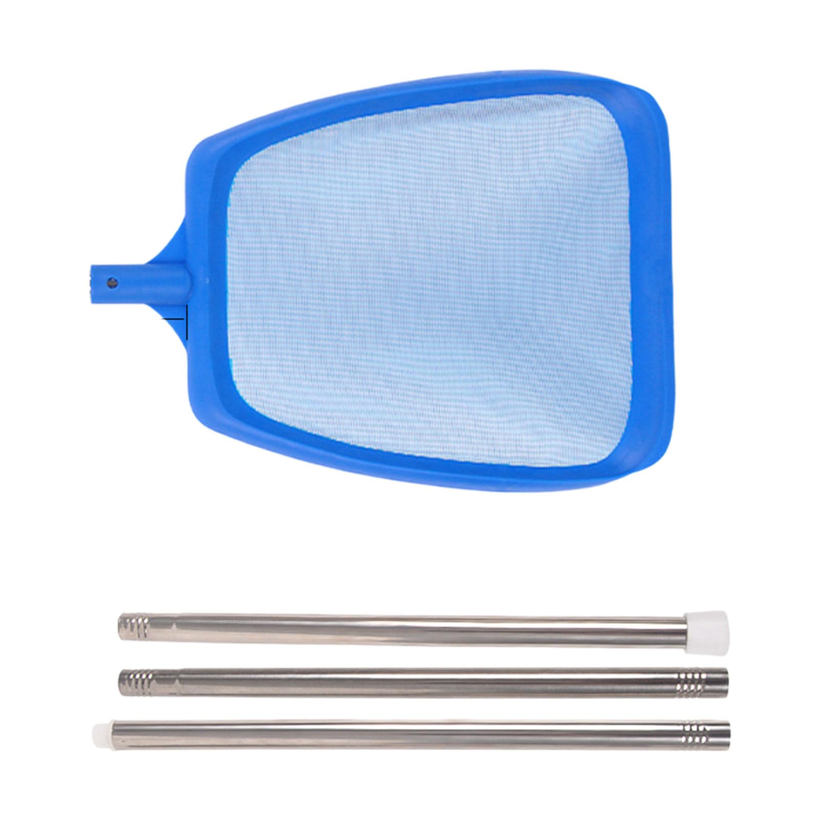 CUNZJIA Telescoping Stainless Steel Rod Pool Skimmer Net Multipurpose Pool Skimming Net for Leaves and Small Debris Removal