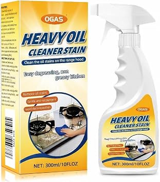 Heavy-Duty Degreaser for Kitchen Heavy Oil Stain Cleaning - Remove Dirt, Grime, and Grease from Oven, Microwave, stove top and other kitchen appliances-10Fl.Oz