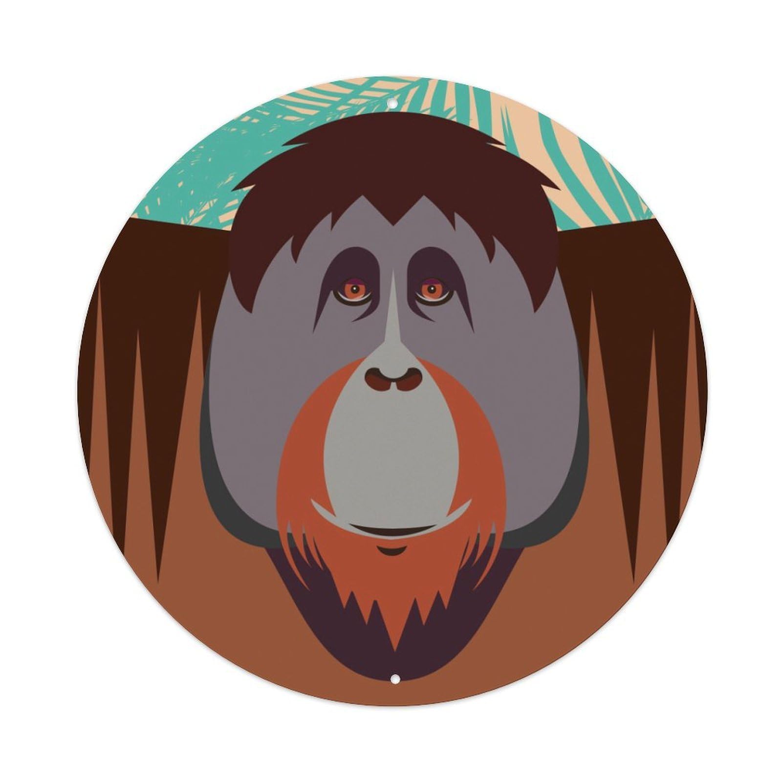 Indonesia Orang Utan Animal Metal Tin Sign