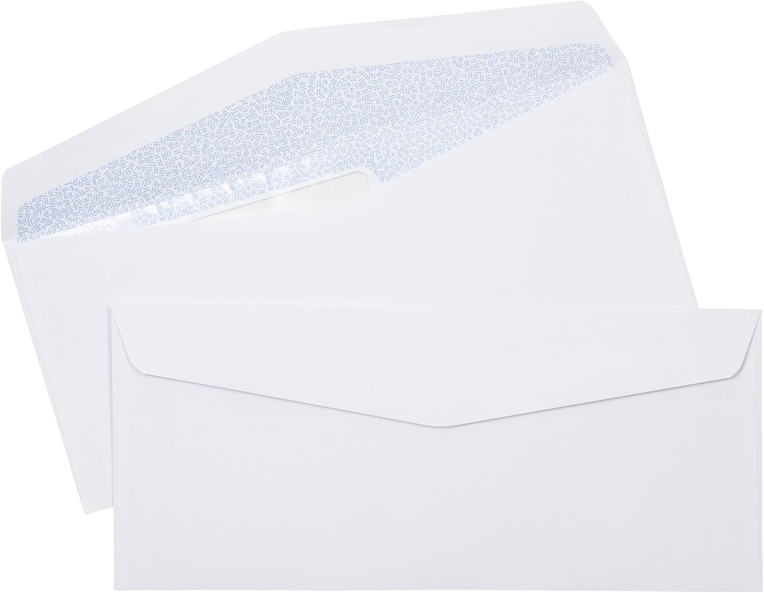LUXPaper #10 Business Bottom Flap Window Envelopes | Commercial Flap | Security Tint | 4 1/8" x 9 1/2" | White | 24lb. Text | 250 Qty