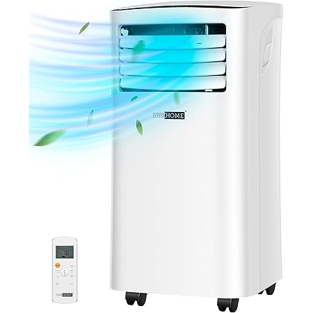Amazon Com Vivohome 3 In 1 Portable Air Conditioner Fan 10000 Btu With Dehumidifier And Remote Control For Room Bedroom Cool Up To 450 Square Feet Home Kitchen