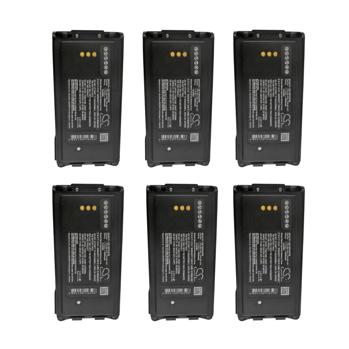 FYIOGXG Battery for TP9100 TP9135 TP9140 TP9155 TP9160 TPA-BA-203 (6pack)