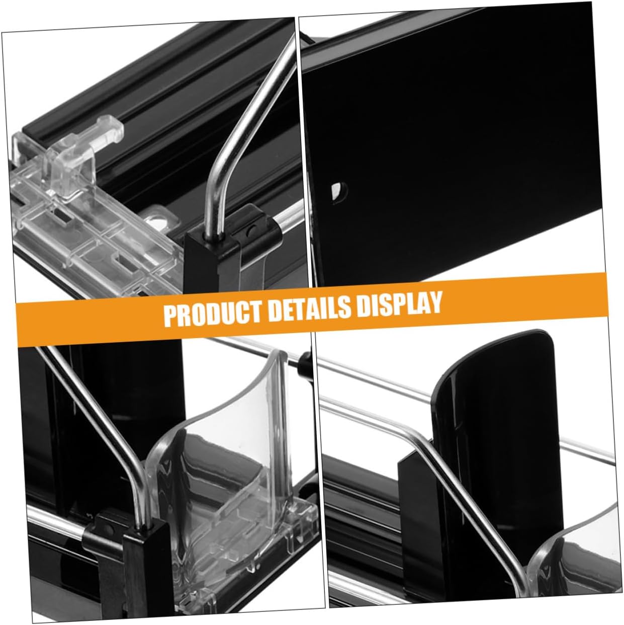 2pcs Automatic Pusher Drink Dispensers Refrigerator Soda Can Organizer Smooth Polished Surface Practical Beverage Organizer for Bottles and Cans