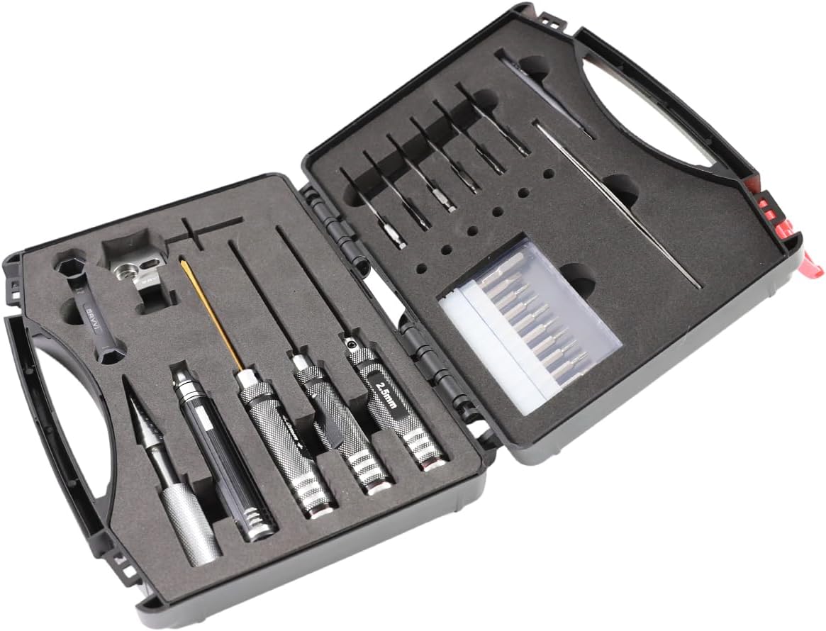 Fishing Reel Maintenance Kit, Replacement for Shimano Penn Daiwa Abu Garcia Lew‘s Spinning & Baitcasting Reels, Complete Repair Tool Set with Wrench, Bearing Pusher & Case