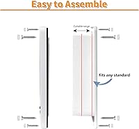 Vista 6 de Puerta para gatos para puertas interiores y exteriores con sistema de bloqueo de 4 vías, puerta para mascotas para gatos y perros pequeños, solapa