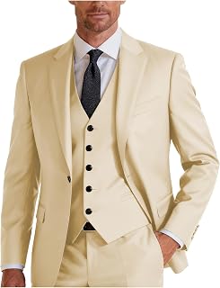 Men's Suit 3 Piece Classic Fit Suits for Men Jacket Vest Pants Suit for Wedding Prom Dinner Party