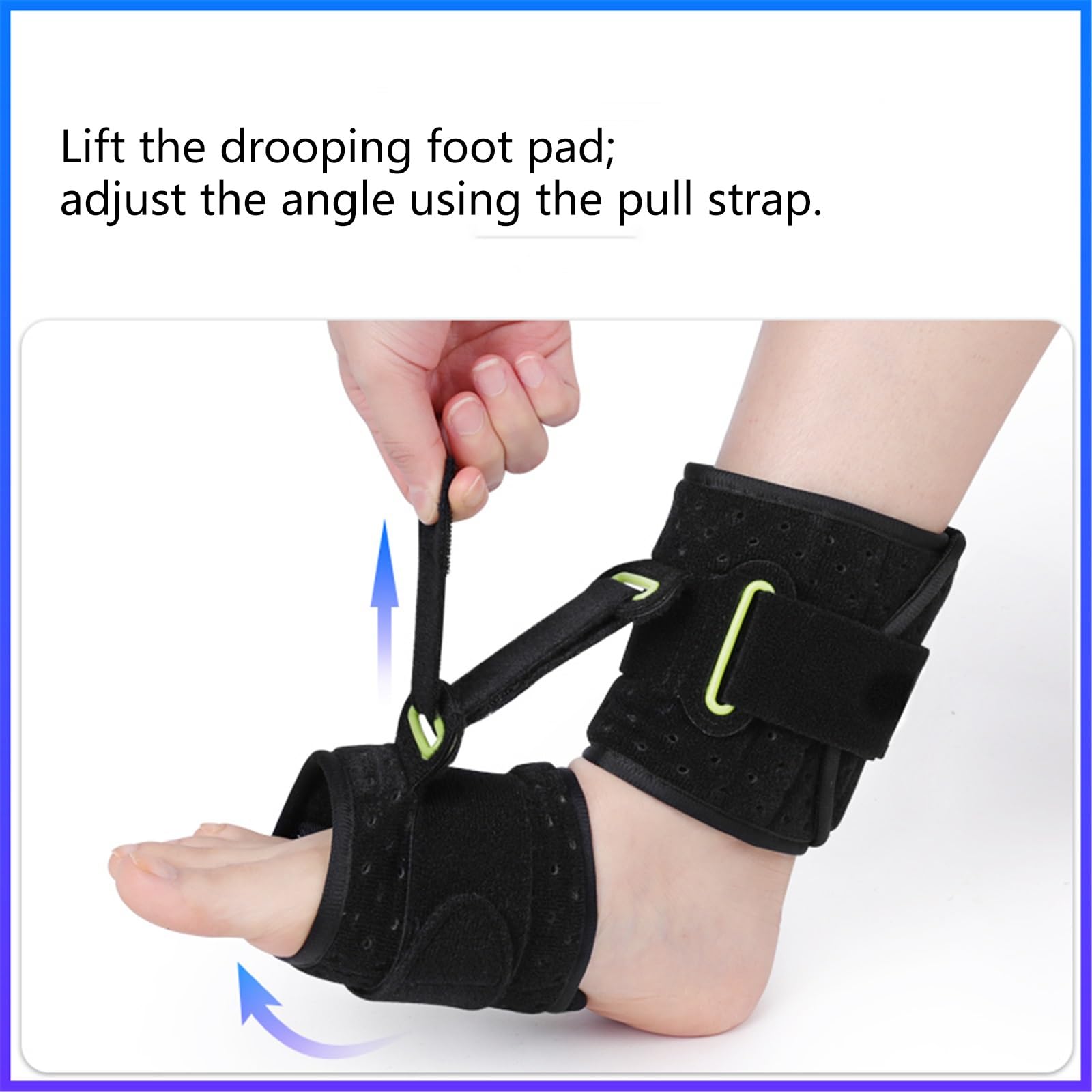 Piede Cadente Stecche Notturne per Fascite Plantare Cinghie Regolabili, Antiscivolo Brace Di Fascite Plantare per Dolore Al Tallone(B-2 pcs)