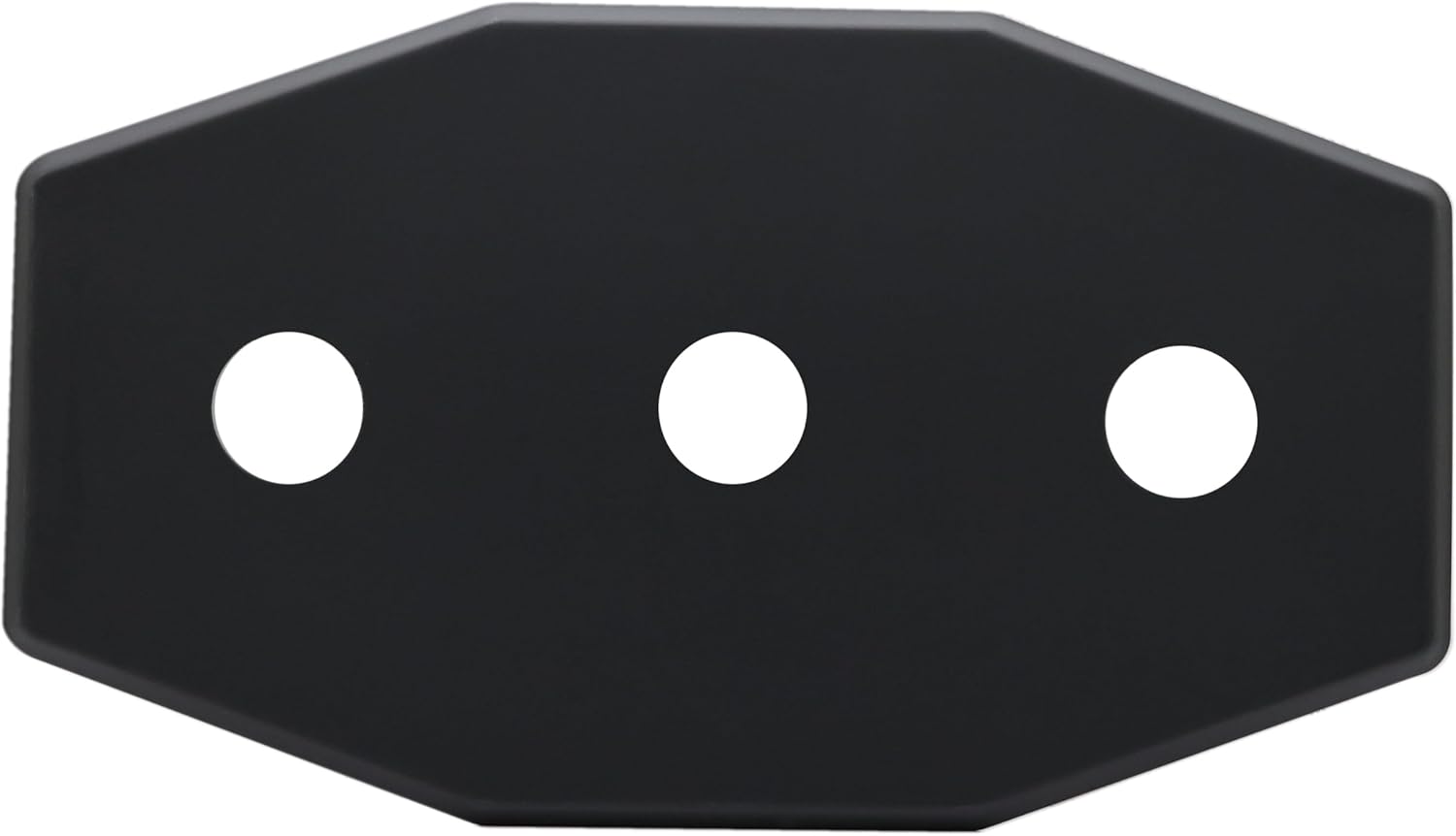 Westbrass Three-Hole Remodel Plate, Matte Black, D505-62