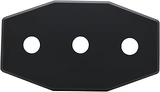 Westbrass Three-Hole Remodel Plate, Matte Black, D505-62