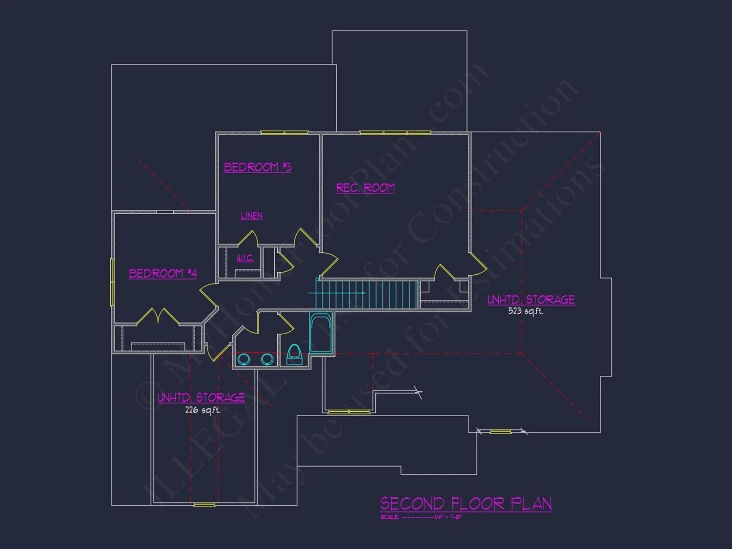 12-2222 House Plan - Stylish 2-Story Craftsman House Plan with Open Floor Design