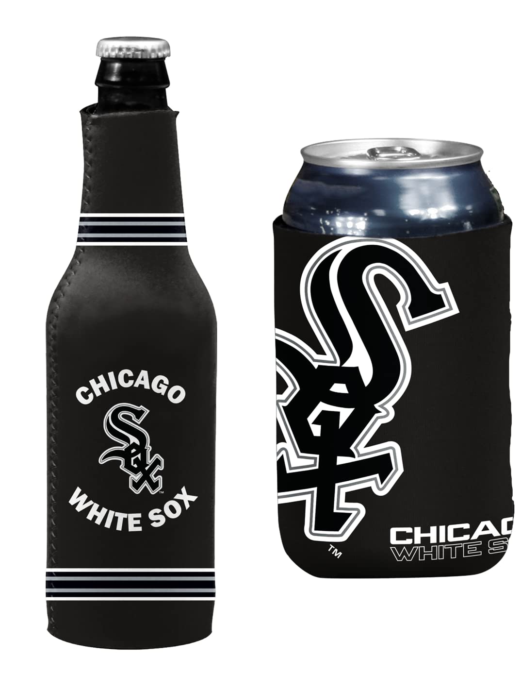 MLB Baseball Can & Bottle Neoprene Holder Insulator Beverage Cooler
