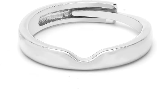 ZISTHI 925 Sterling Silver Men's Classic Adjustable Band Ring | Gift for Men &amp; Boys