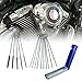 homEdge Carburetor Cleaning Tool Kits, Carb Carburetor Jet Cleaner for ATV, UTV, Motorcycle Moped Welder Carb, Jet Dirt Remover, Set of 10 Cleaning Needles + 5 Nylon Brushes + 13 Cleaning Wires Set