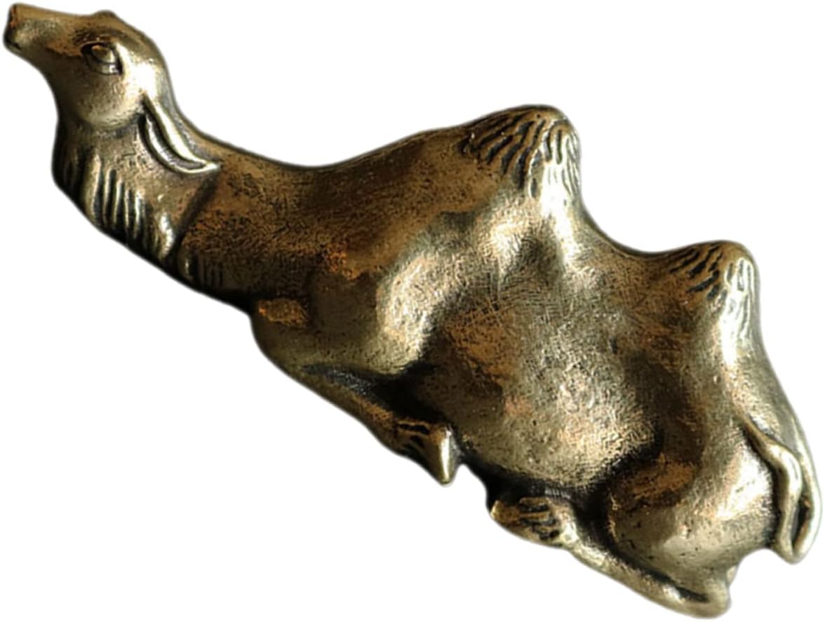 Ciieeo Chinese Calligraphy Pen Holder Brush Stand Brass Retro Shape Desk Accessory