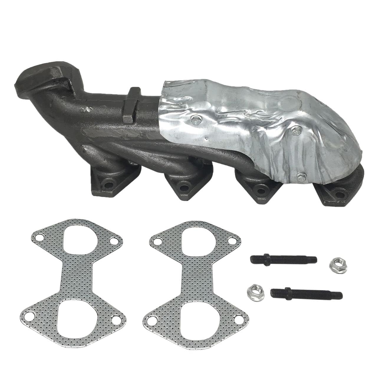 2PCs of Left & Right Side LH RH Exhaust Manifold & Gasket Kit Compatible with 2005-2009 Ford Expedition F-150 Lincoln Mark LT Navigator Replace for 674-695 7L1Z9431A 674-694 3L3Z9431CA