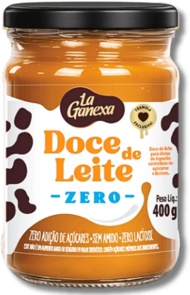 La Ganexa Doce de Leite Zero, Zero Açúcar, Zero Lactose, Sem Amido, Fórmula Exclusiva, 400g