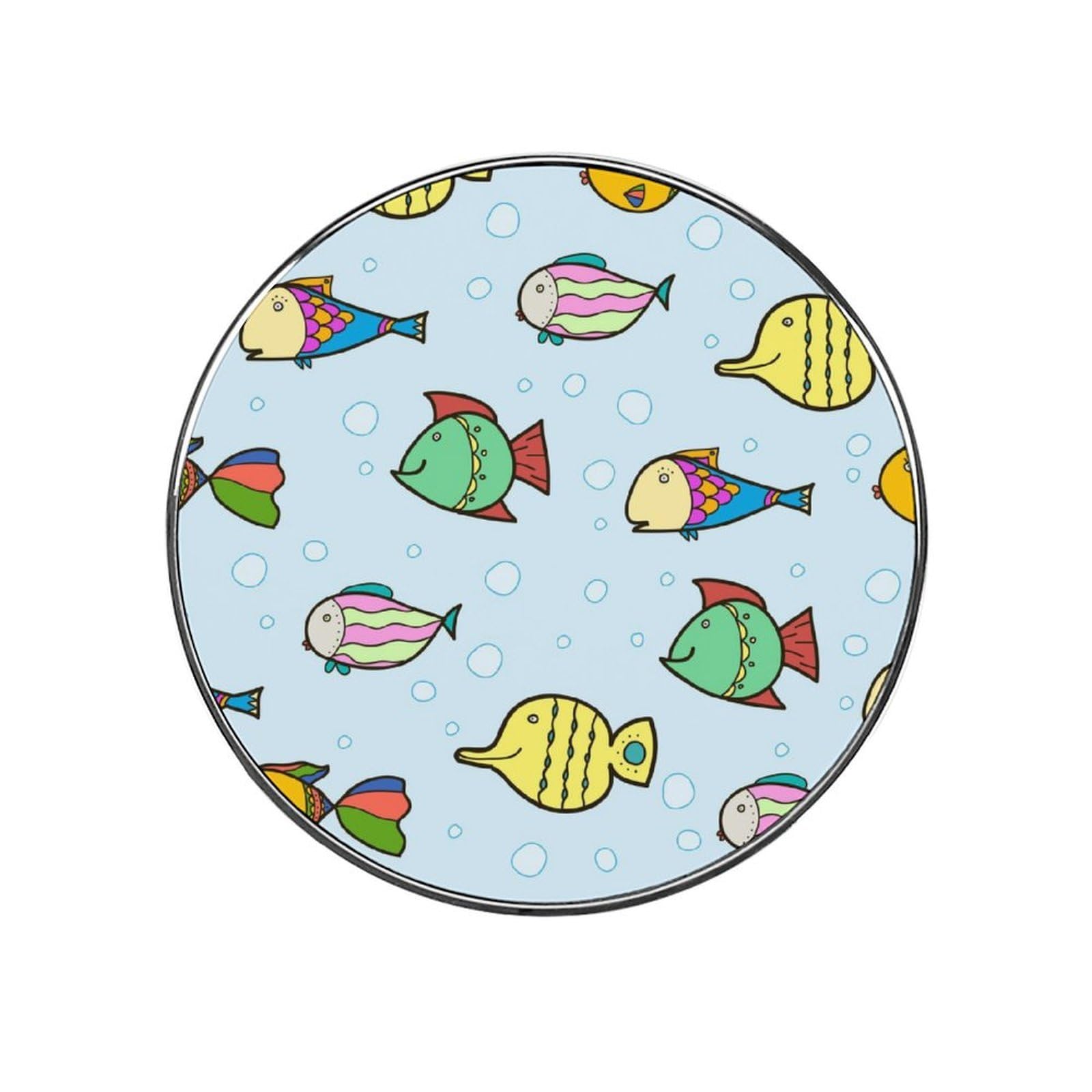Cartoon Fish Alloy Fridge Magnet For Office Cabinet Refrigerator Whiteboard Photo