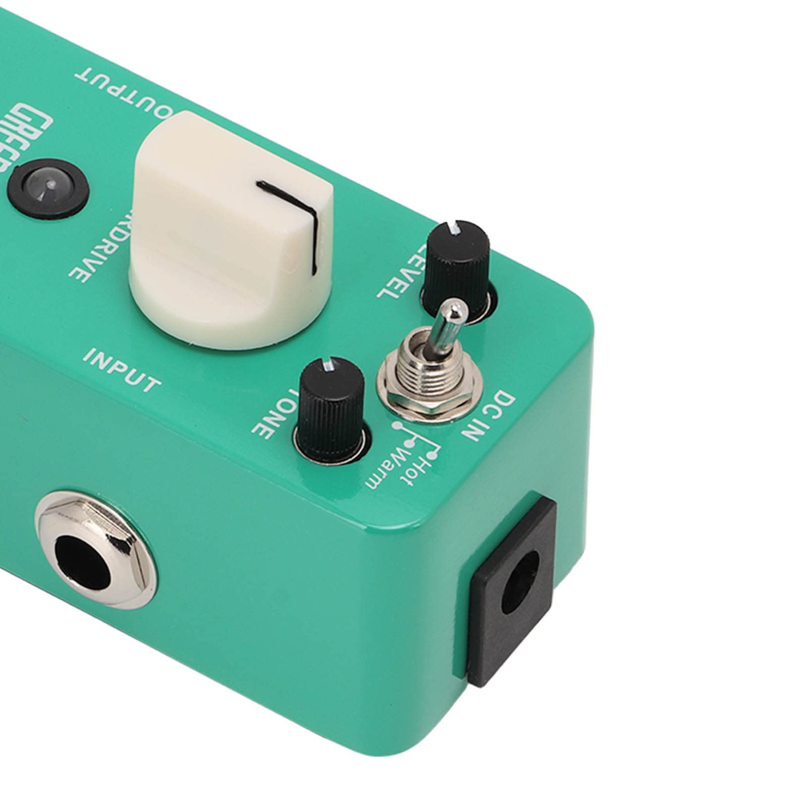 Overdrive Micro Pedal Metal Shell Mini Effetti Chitarra elettrica Effector Warm Hot 2 modalità per chitarristi musicisti Verde