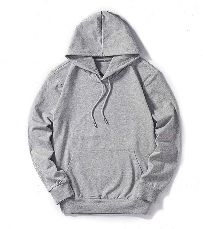 Amazon パーカー スウェット コットン プルオーバー メンズ 長袖 無地 コットン カジュアル ゆったり 春秋 大きいサイズ フード付き 1 2枚セット コート ジャケット 通販